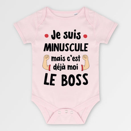 Body Bébé Minuscule mais déjà le boss Rose