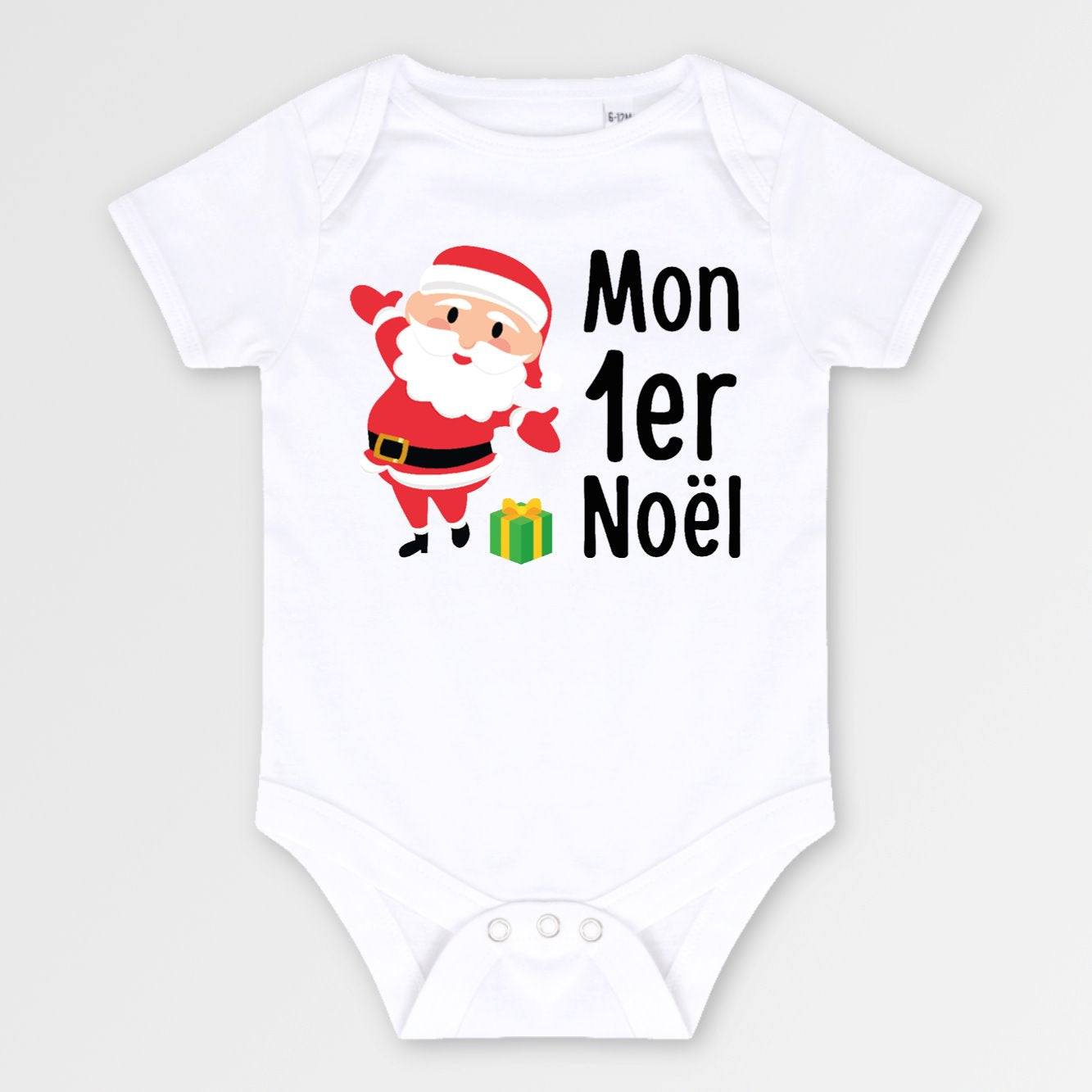 Body Bébé Mon premier Noël Blanc