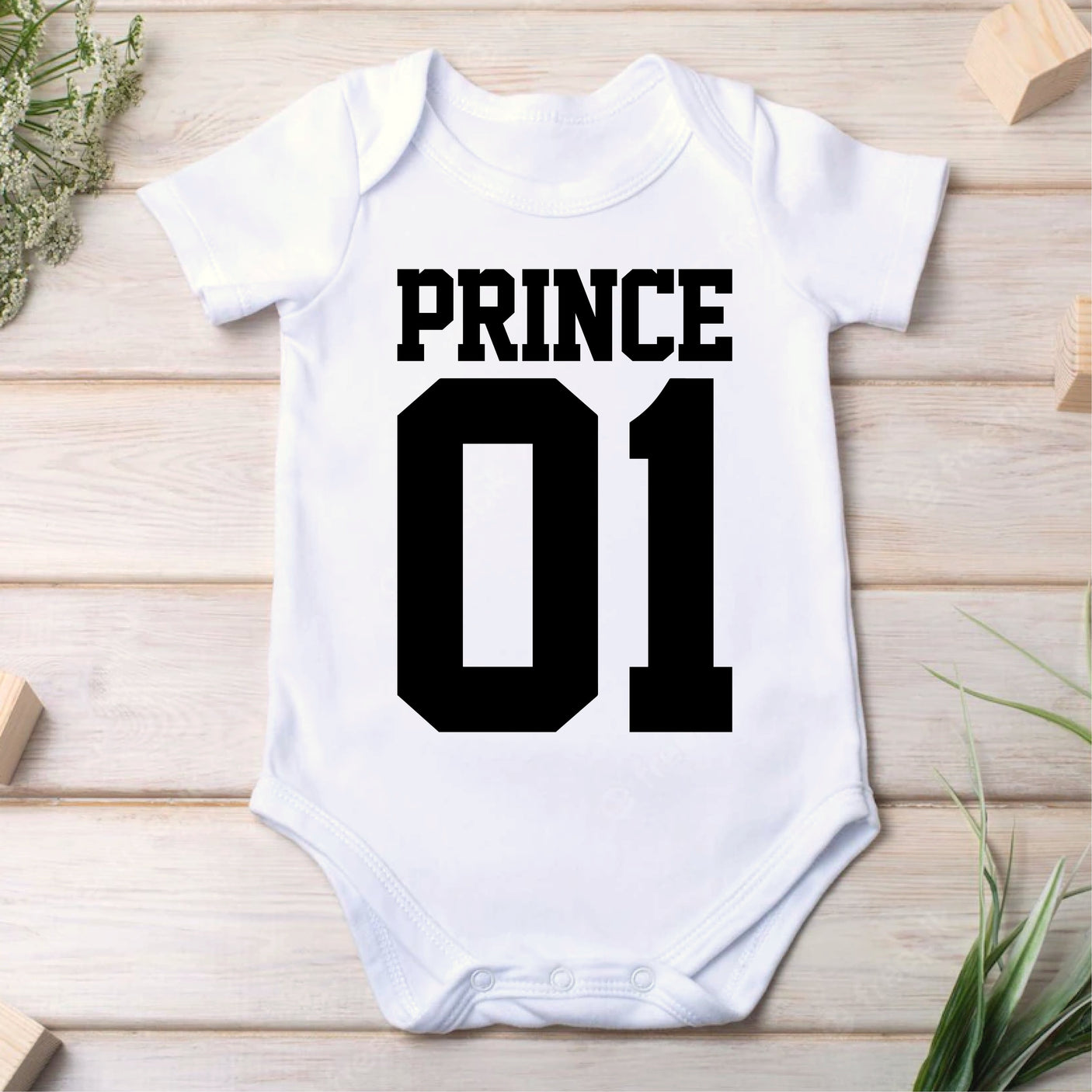 Body Bébé Prince 01 Blanc