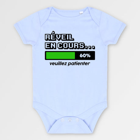 Body Bébé Réveil en cours Bleu