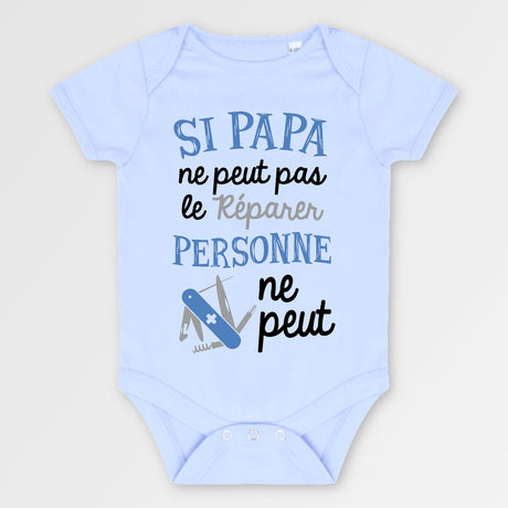 Body Bébé Si papa ne peut pas pas le réparer Bleu