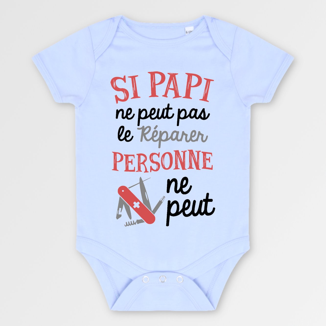 Body Bébé Si papi ne peut pas pas le réparer Bleu