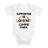 Body Bébé Supporter de Lorient comme papa 