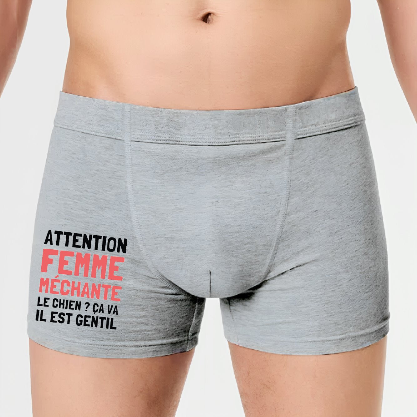 Boxer Homme Attention femme méchante 