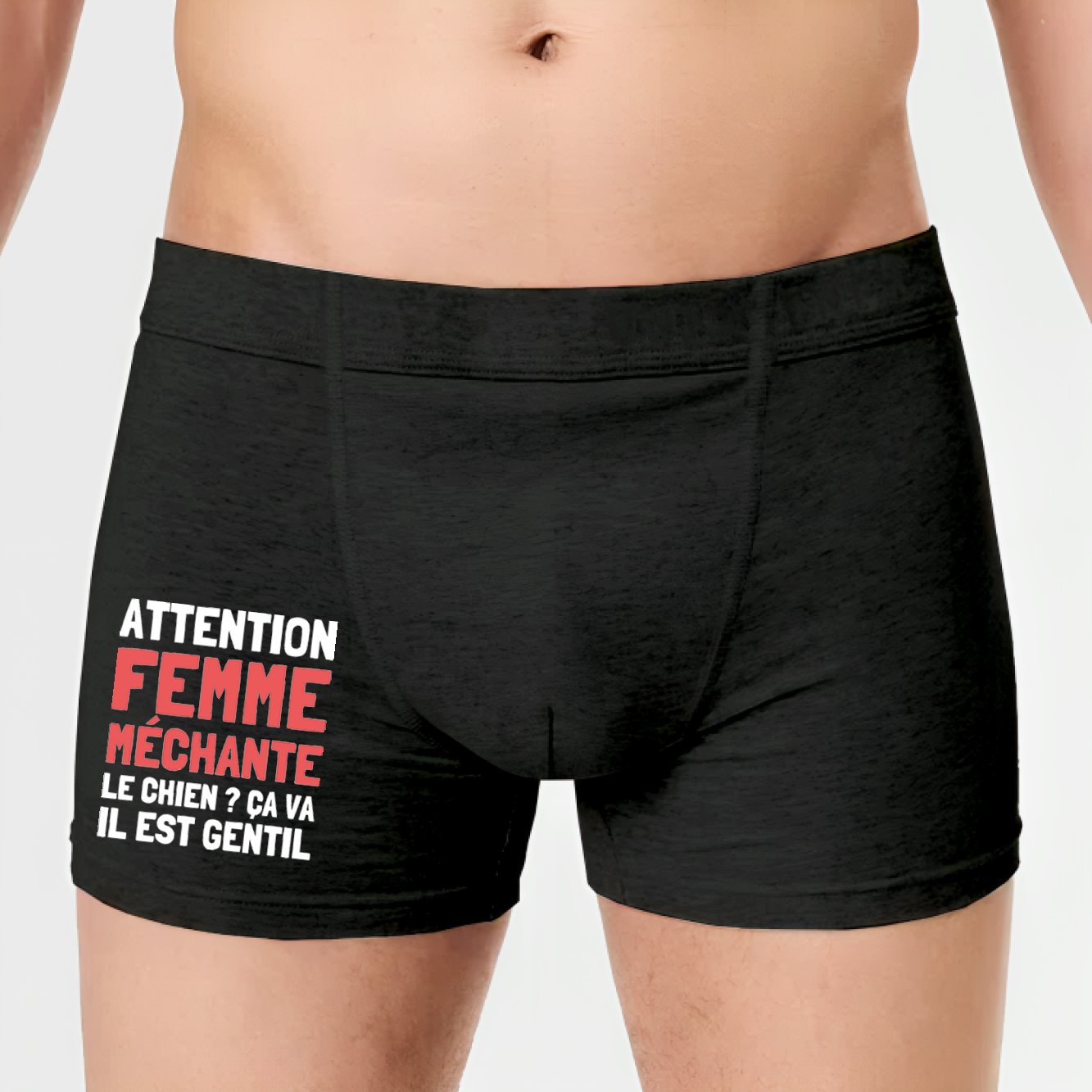 Boxer Homme Attention femme méchante 