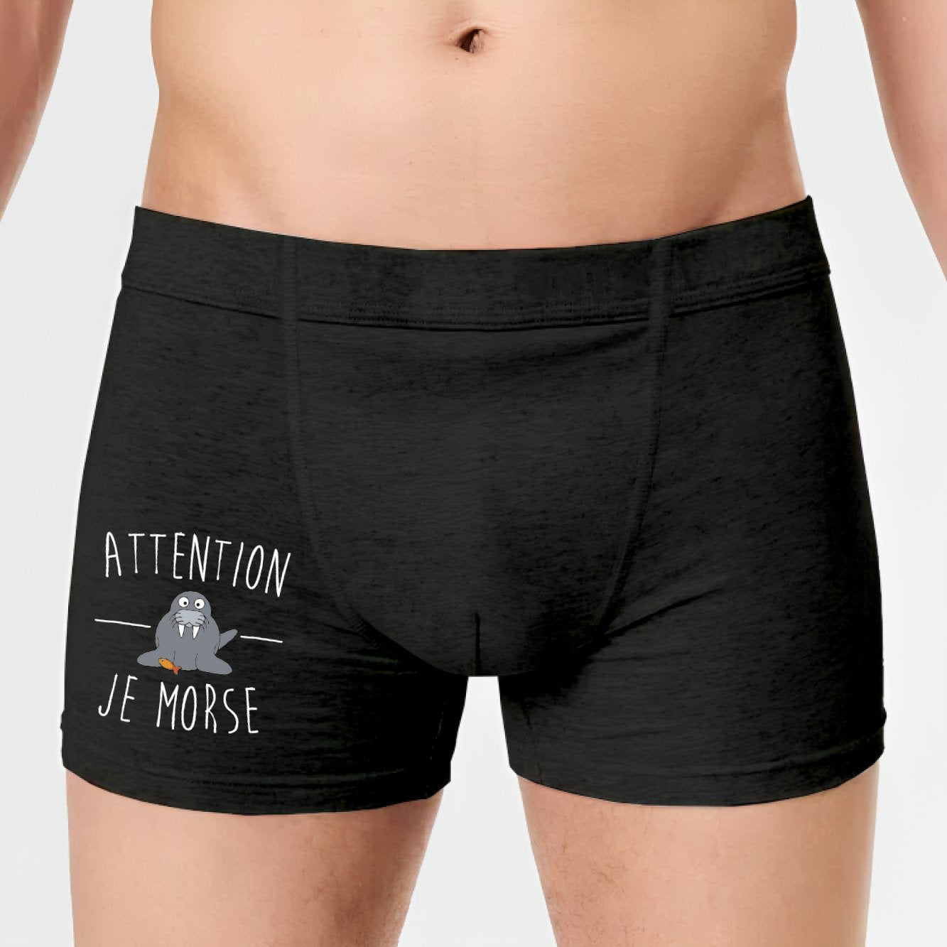 Boxer Homme Attention je mords 