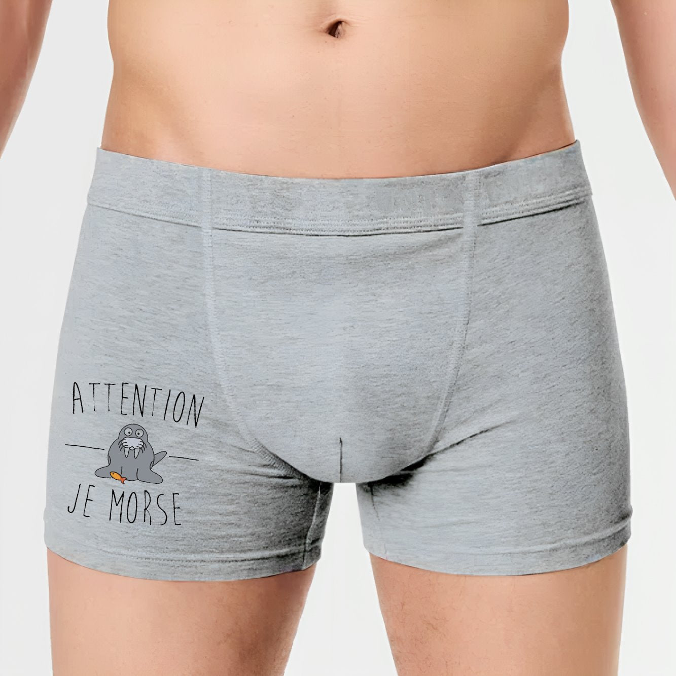 Boxer Homme Attention je mords 