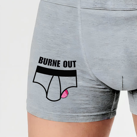 Boxer Homme Burne out Gris