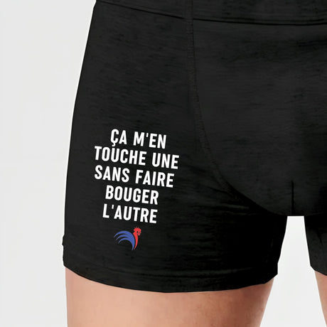 Boxer Homme Ça m'en touche une sans faire bouger l'autre Noir