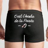 Boxer Homme C'est l'heure de la fessée Noir