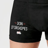 Boxer Homme Don d'orgasmes Noir