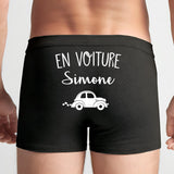 Boxer Homme En voiture Simone Noir