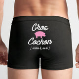 Boxer Homme Gros cochon Noir