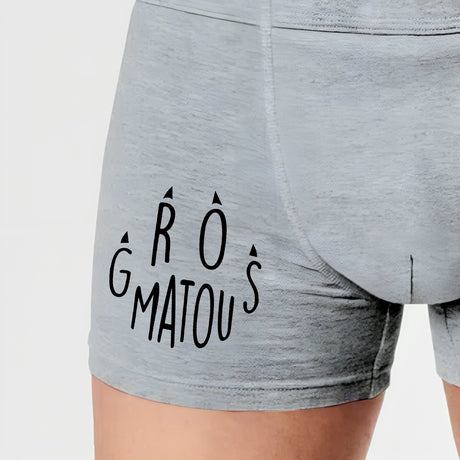 Boxer Homme Gros matou Gris