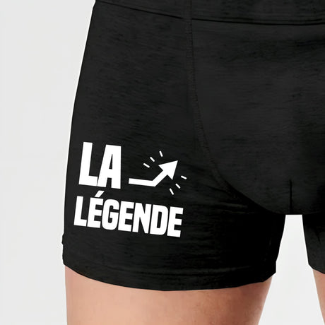 Boxer Homme L'homme la légende Noir