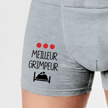 Boxer Homme Meilleur grimpeur Gris