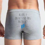 Boxer Homme On attend pas Patrick Gris