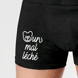 Boxer Homme Ours mal léché Noir