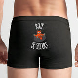 Boxer Homme Roux de secours Noir