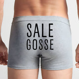 Boxer Homme Sale gosse Gris