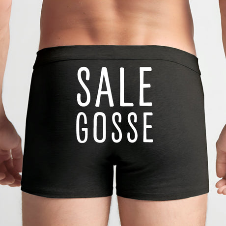 Boxer Homme Sale gosse Noir