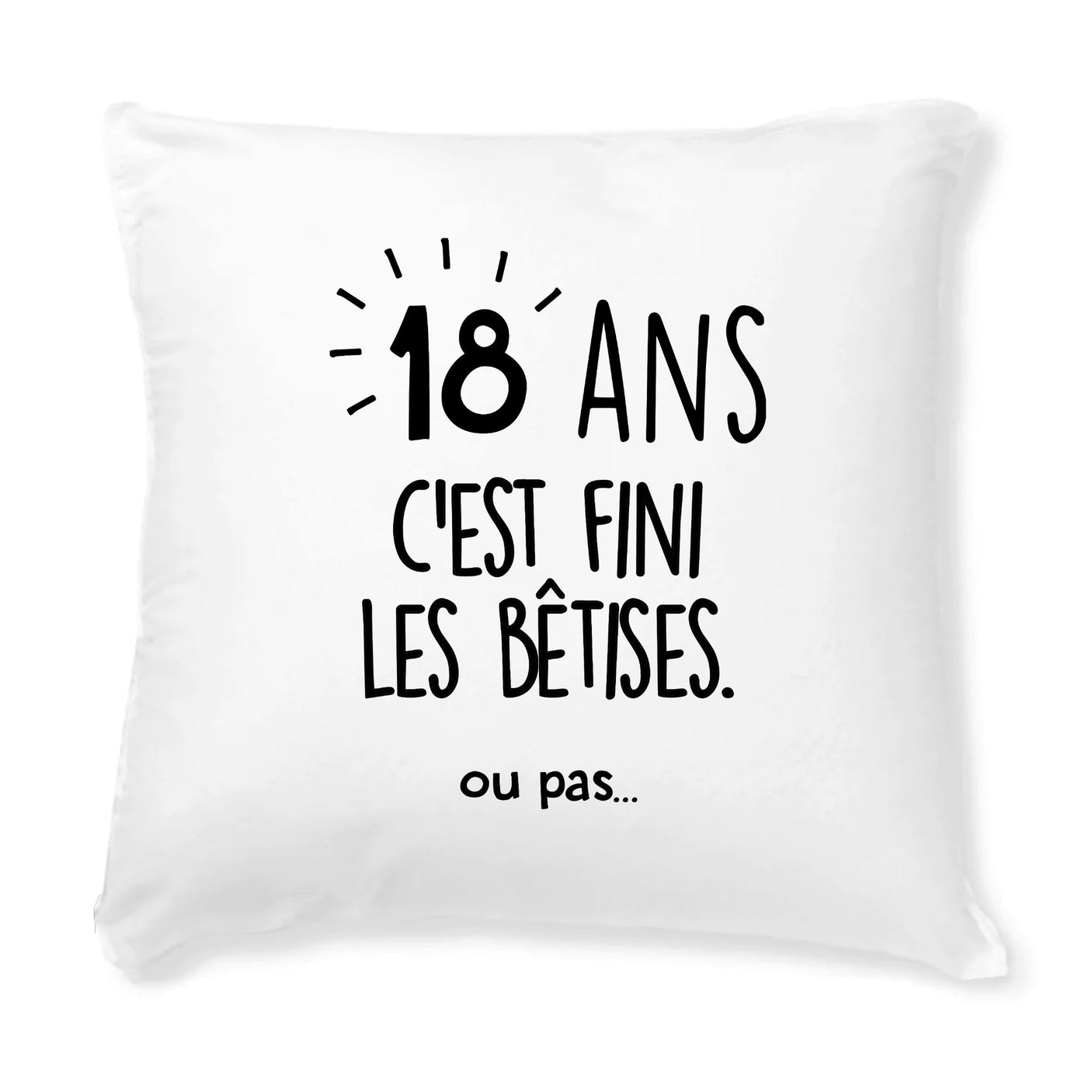 Coussin Anniversaire 18 ans 