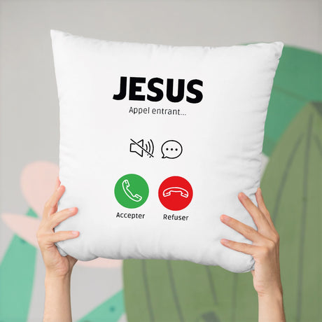 Coussin Appel de Jésus Blanc