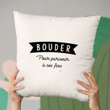 Coussin Bouder pour parvenir à ses fins Beige