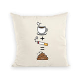 Coussin Café clope caca 