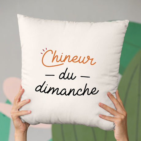 Coussin Chineur du dimanche Beige