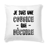 Coussin Cousine qui déchire 