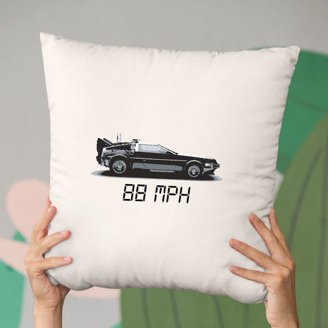 Coussin Delorean 88 MPH Beige