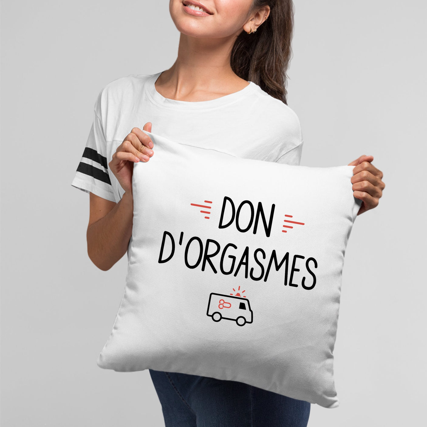 Coussin Don d'orgasmes Blanc