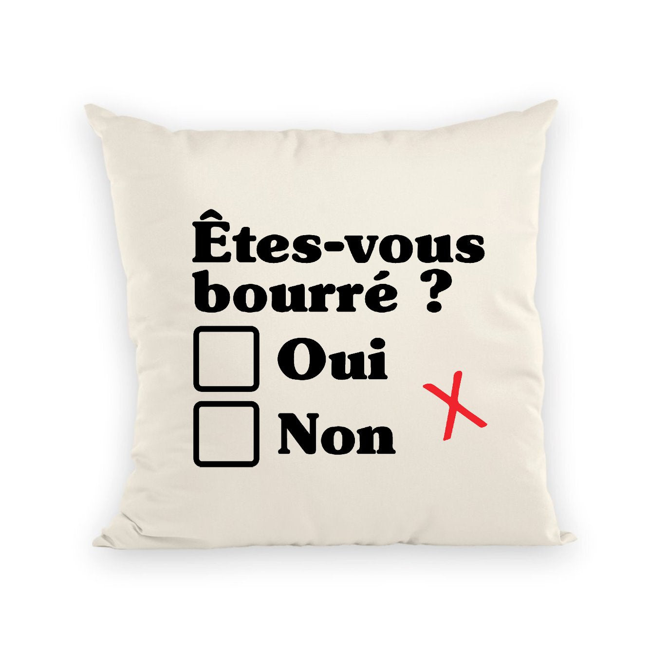 Coussin Êtes-vous bourré 