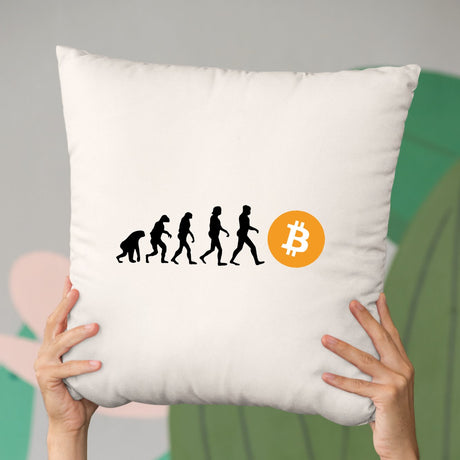 Coussin Évolution Bitcoin Beige