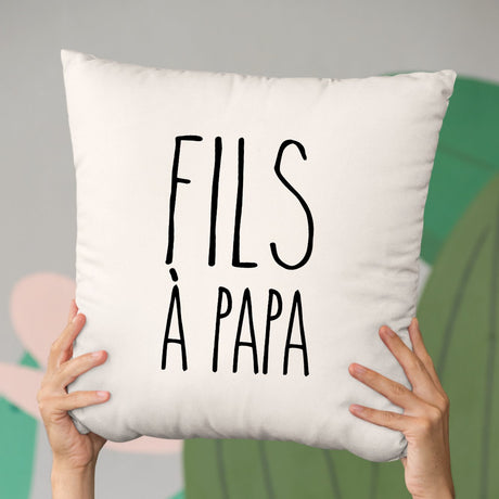 Coussin Fils à papa Beige