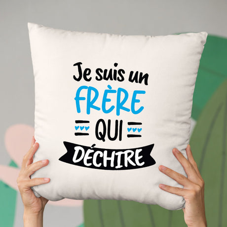 Coussin Frère qui déchire Beige