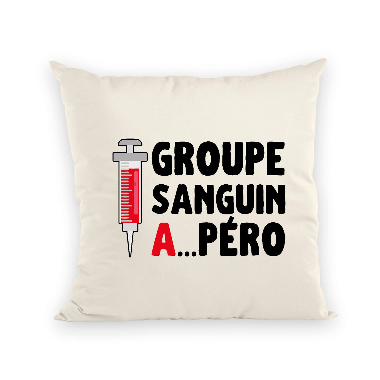 Coussin Groupe sanguin Apéro 