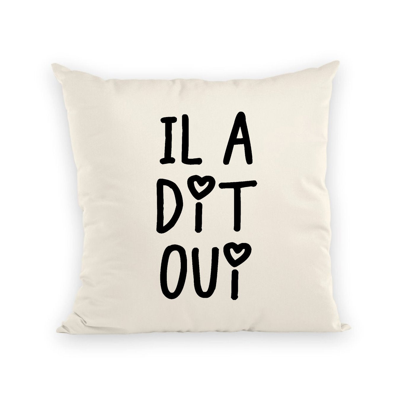 Coussin Il a dit oui 