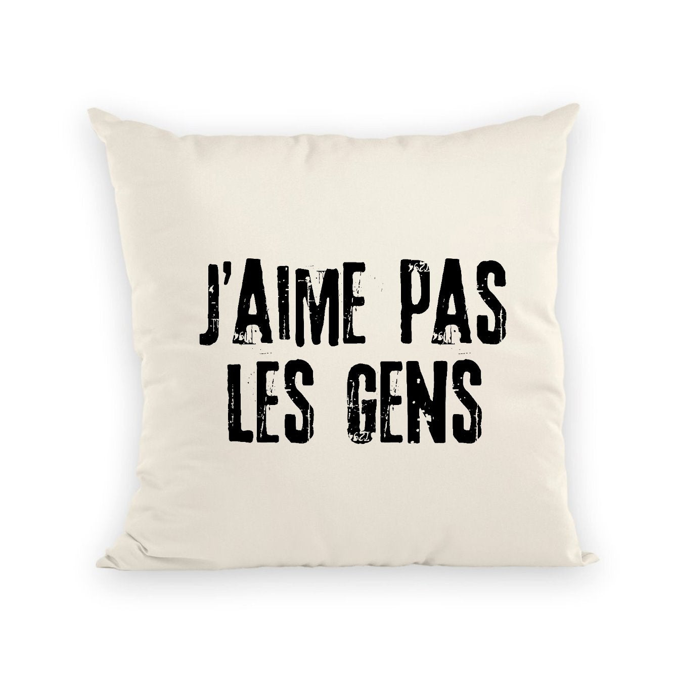 Coussin J'aime pas les gens 