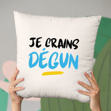 Coussin Je crains dégun Beige