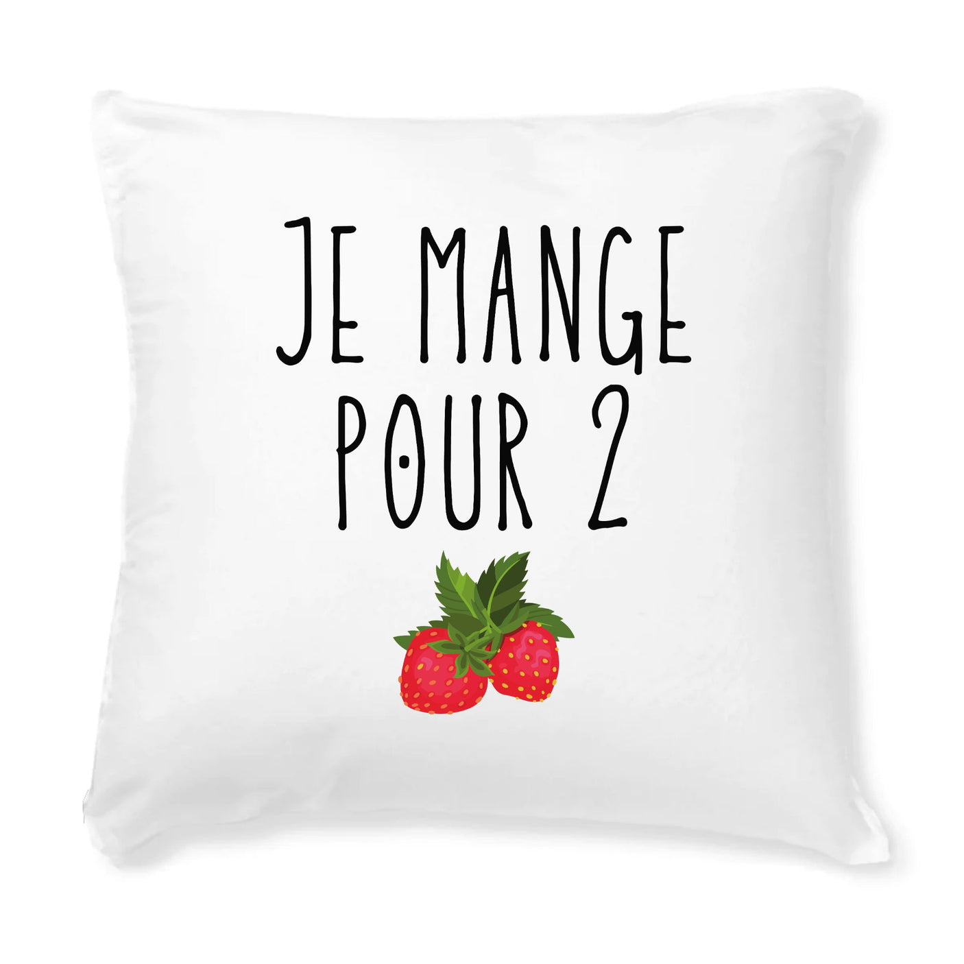 Coussin Je mange pour 2 