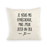 Coussin Je ne suis pas gynécologue 