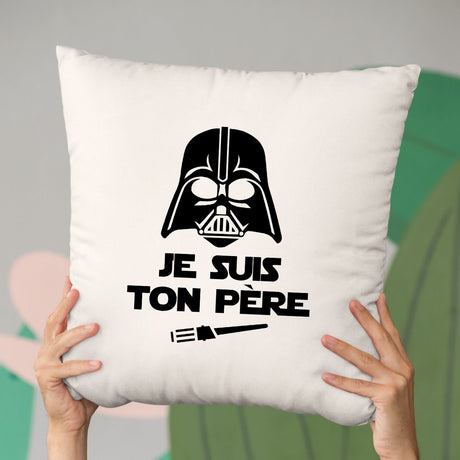 Coussin Je suis ton père Beige