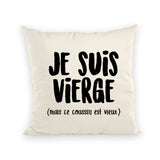 Coussin Je suis vierge 