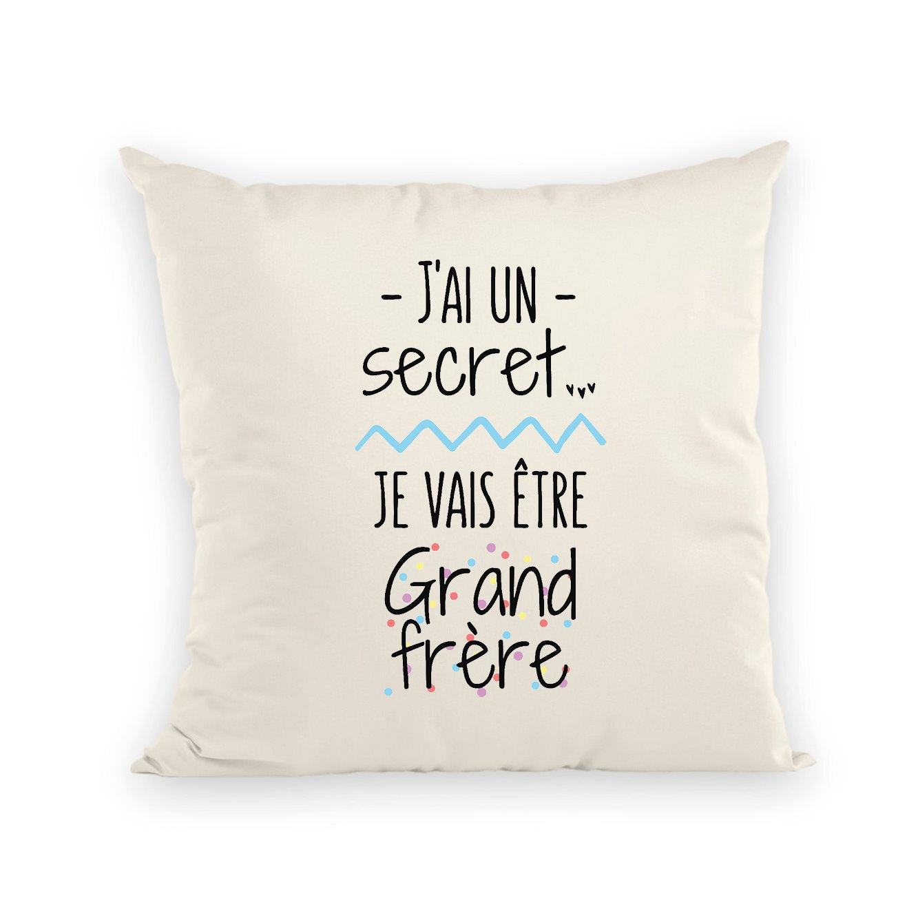 Coussin Je vais être grand frère 