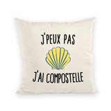 Coussin J'peux pas j'ai Compostelle 