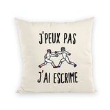 Coussin J'peux pas j'ai escrime 