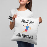 Coussin J'peux pas j'ai handball Blanc