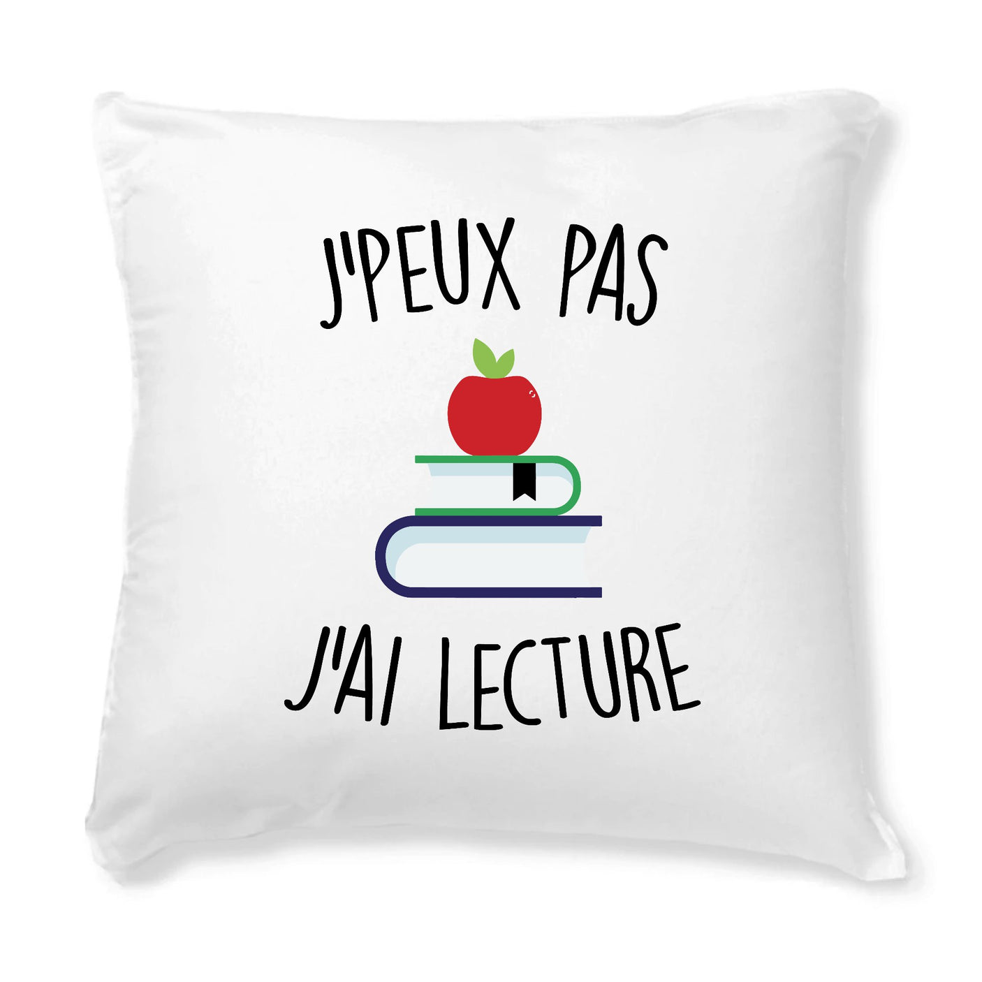 Coussin J'peux pas j'ai lecture 
